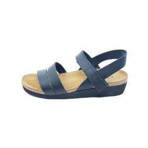 Naot Kayla Womens Wedge Sandals Black Leather EU 38 US 7